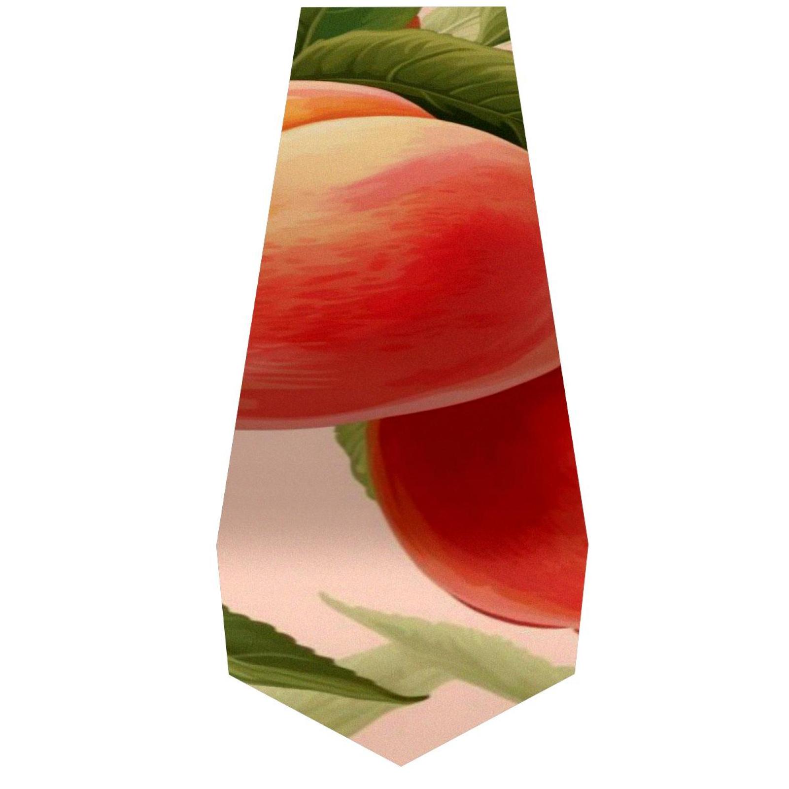 OWNTA Peach Pattern Elegant Polyester Table Runner, Perfect for Your