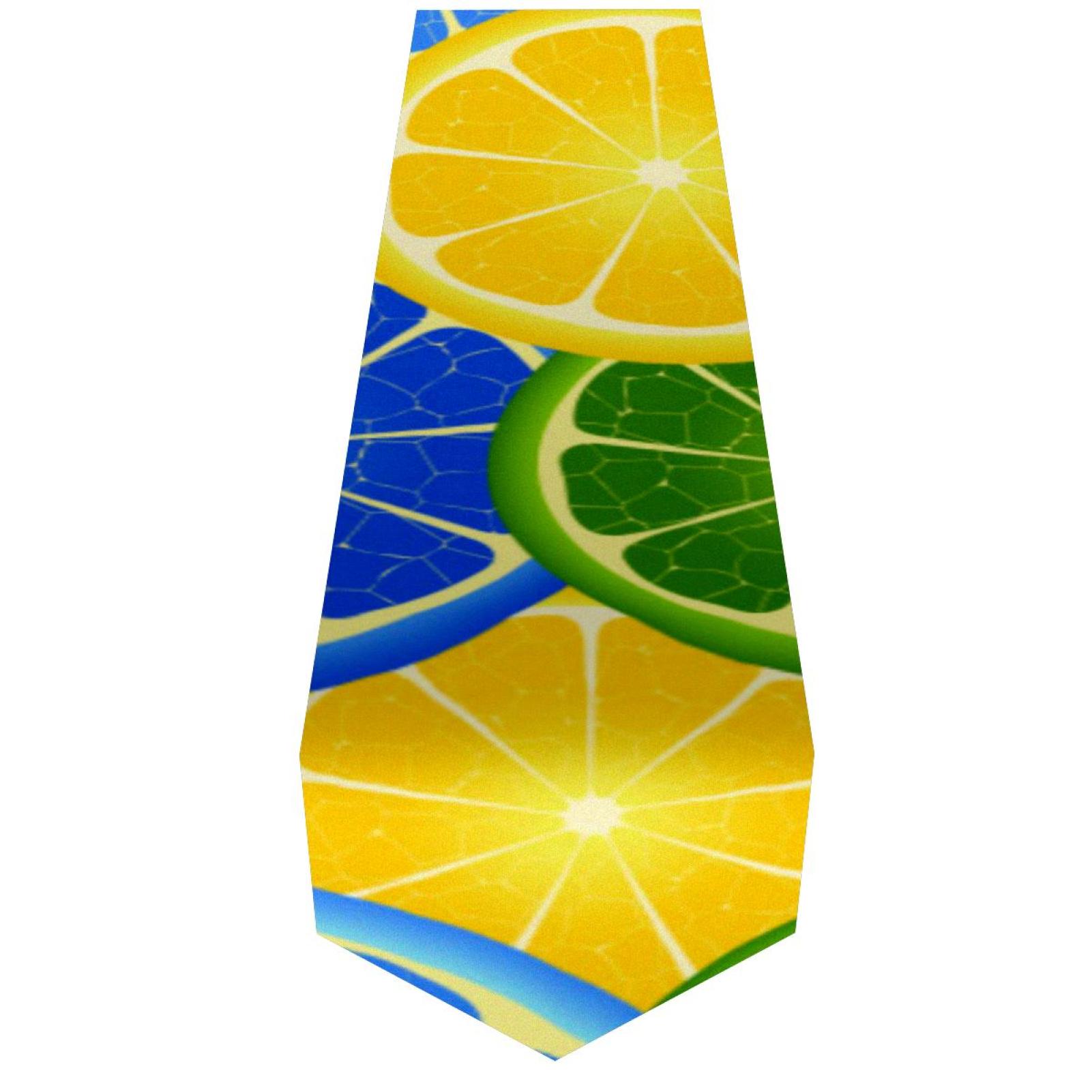 OWNTA Rainbow Orange Pattern Elegant Polyester Table Runner, Perfect