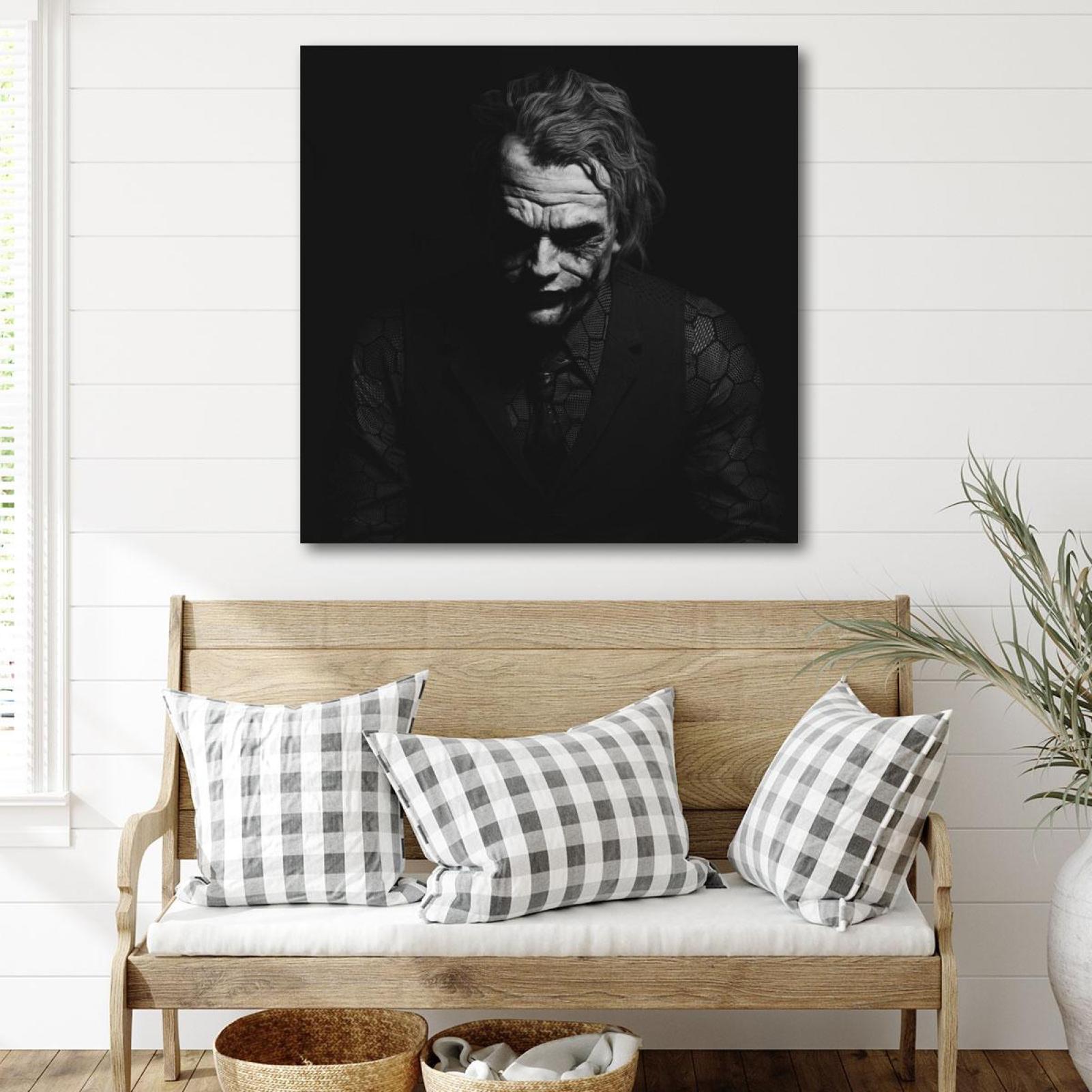 OWNTA Scary Face Joker Pattern Canvas Wall Art Paintings for Living