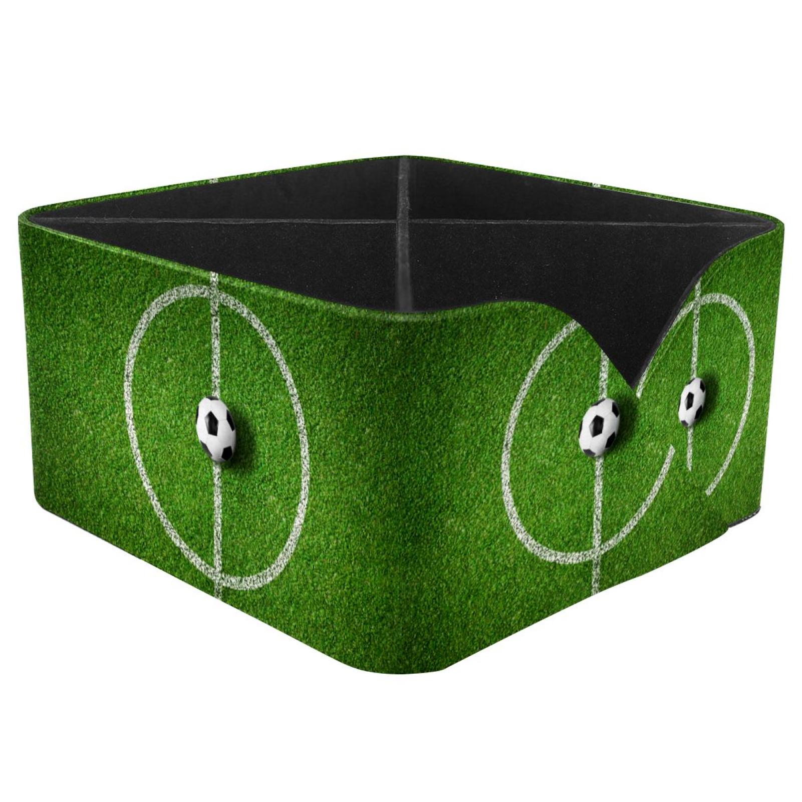 OWNTA Sport Soccer Football Field Pattern Square Pencil Storage Case