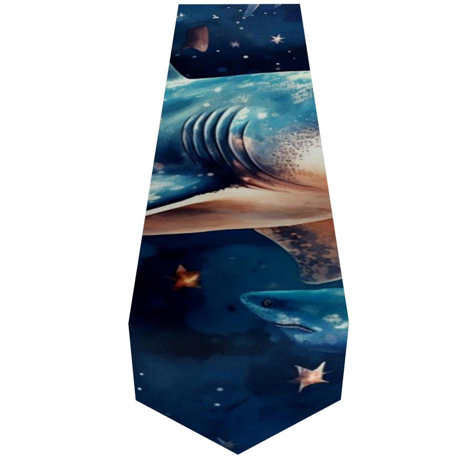 OWNTA Star Shark Pattern Elegant Polyester Table Runner, Perfect for