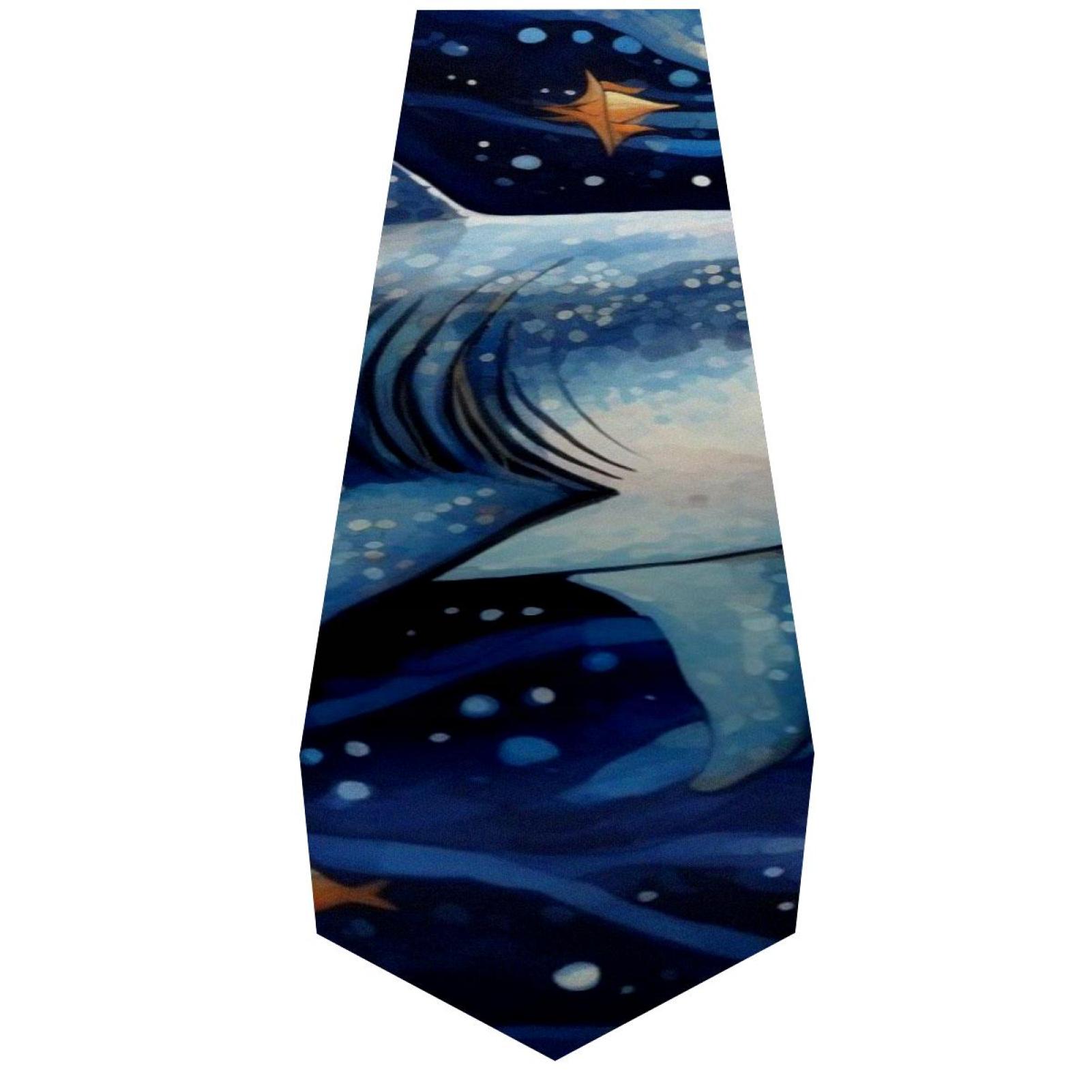 OWNTA Star Shark Pattern Elegant Polyester Table Runner, Perfect for