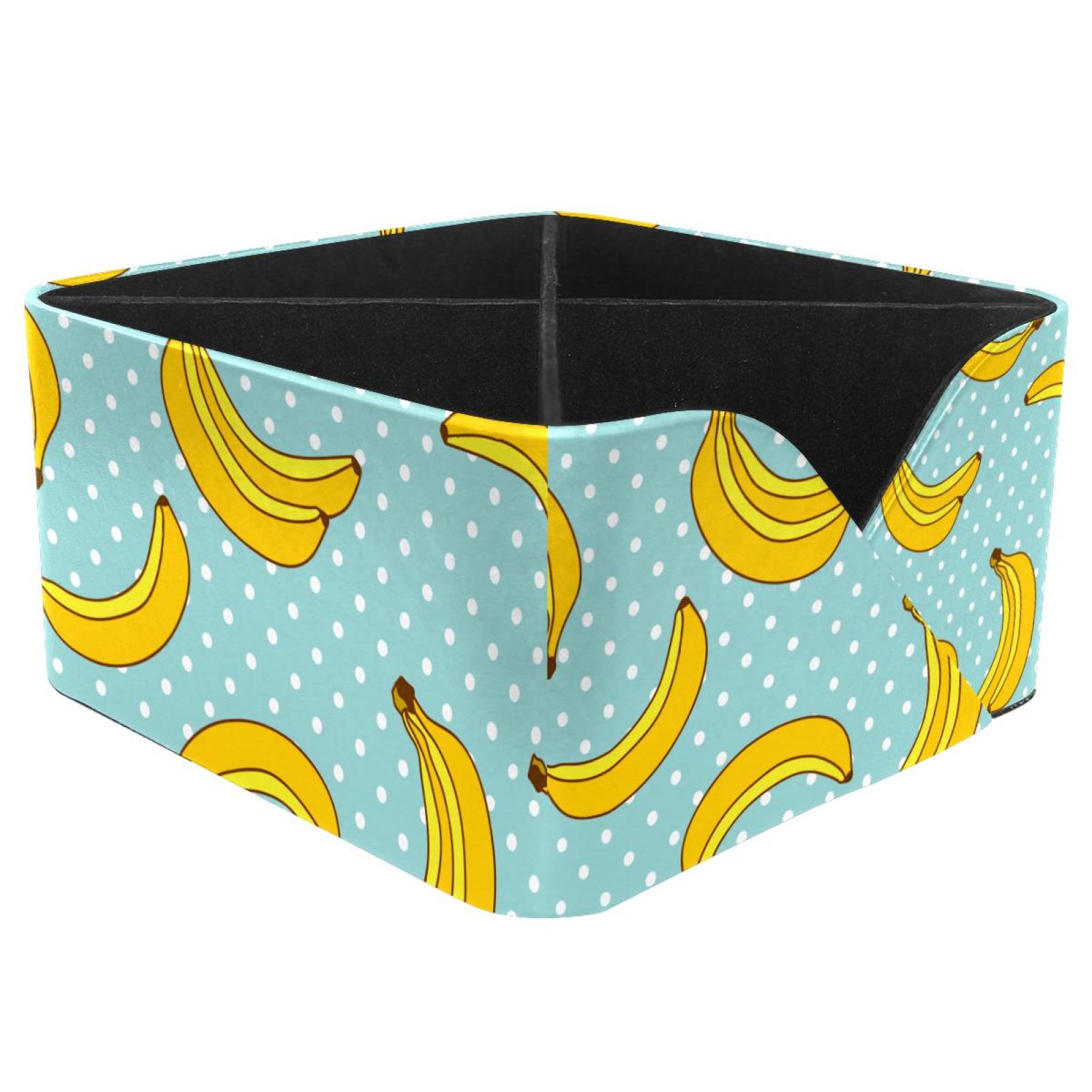 OWNTA Sweet Bananas Pattern with Polka Dots Pattern Square Pencil