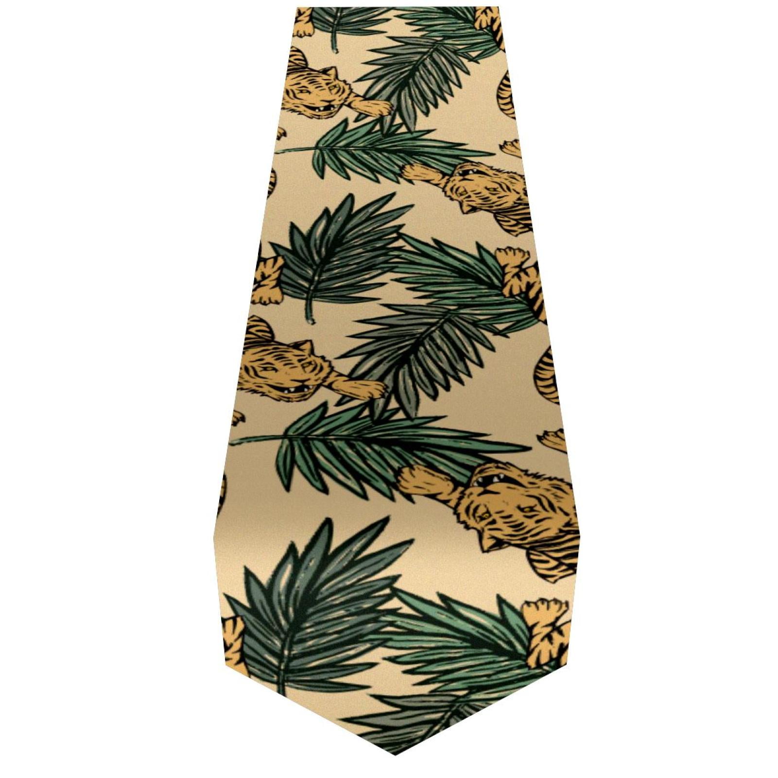 OWNTA Tigers Print Pattern Elegant Polyester Table Runner, Perfect for