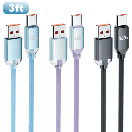 OWNTECH USB A to USB C [3Pack, 3FT]Cable, Fast Charger Cord Nylon Braided Compatible with Samsung Galaxy Series and Other USB C Devices-Muticolor price history and forecast - OWNTECH