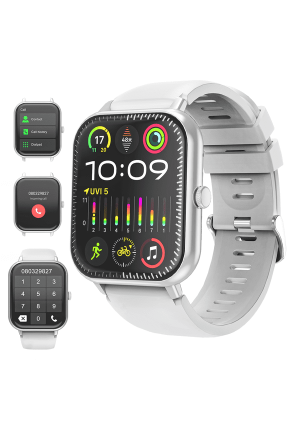 1.83" Smart Watch, Bluetooth Answer/Make Calls/Message Reminder, 120+ Sports Modes, IP67 Waterproof Fitness Watches for Android and iPhone,Gray