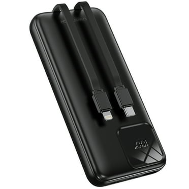 OWNTECH 10000mAh Portable Charger Power Bank with Built in Cables 22.5W Fast Charging for iPhones, iPad, Samsung More Phones Tablets