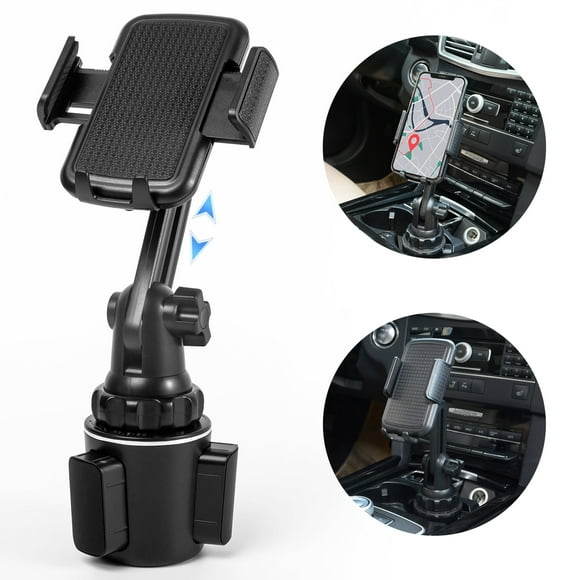 OWNTECH Car Phone Cup Holder Mount Universal Adjustable Long Neck Automobile Cradles Compatible with iPhone Samsung Google and All Smartphones