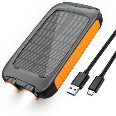 OWNTECH Portable Solar Charger for iphone android, 38800mah  Power Bank with 5 USB Port