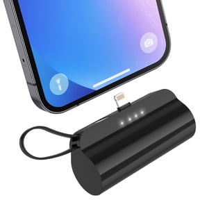 OWNTECH Power Bank Portable Charger for iPhone Android with USB C 5000mAh Mini Battery Pack Compatible with iPhone 17/16/15/14, Black