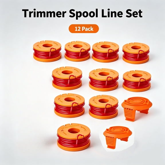 OWNTIDE 10-Pack 0.065" Trimmer Line Refill Spools Compatible with Worx WA0010, Electric String Trimmer Weed Eater Replacement Parts
