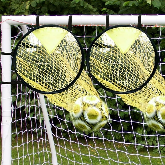 OWNTIDE 16" Football Soccer Target Net for Shooting Accuracy Training, Easy Attach Goal Net, Improves Skills & Portable for All Goals