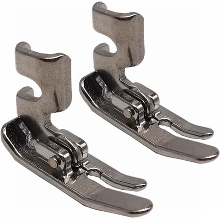 OWNTIDE 2PCS Low Shank Straight Stitch Presser Foot 0.4" Wide for Singer, Brother, Janome, Juki, Babylock, Elna, Kenmore, White, Necchi, Simplicity Sewing Machines 45321
