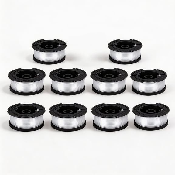 OWNTIDE 30ft 0.065" Autofeed String Trimmer Line Spool Compatible with Black and Decker AF-100, AF-100-3ZP, AF-100-BKP, GH600, GH610, GH900(8 pack)