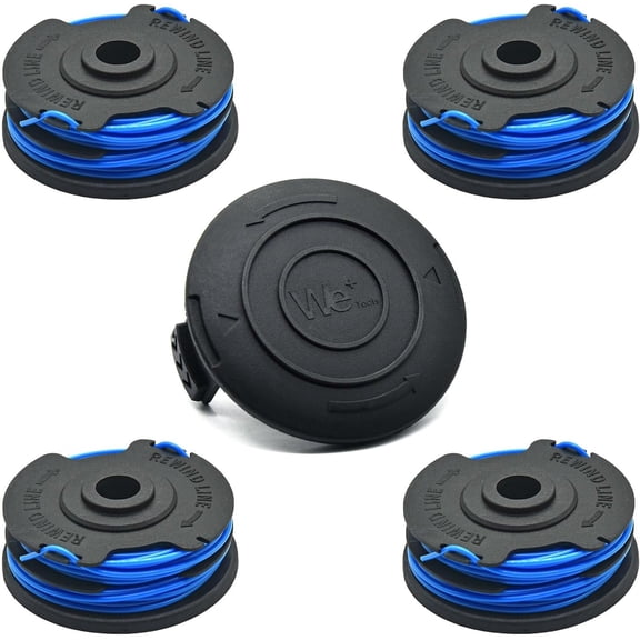 OWNTIDE 4+1 Pack 0.065" 30ft Trimmer Line Spool & Cap for Toro 51480 14" Electric String Trimmer, Auto-Feed, Easy Install