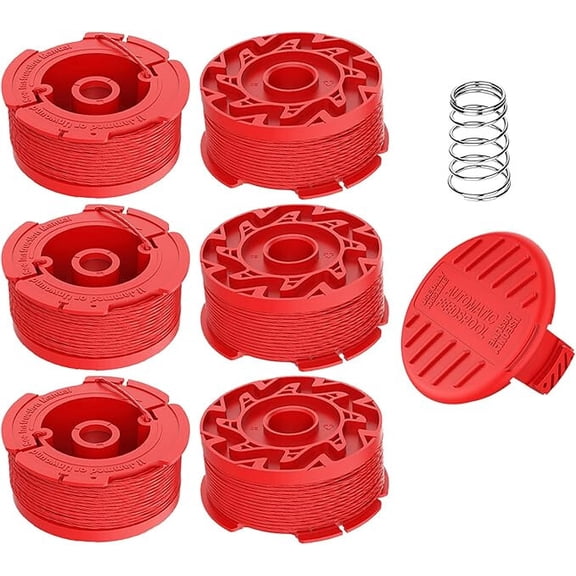 OWNTIDE 6-Pack .080" 20ft Twisted Trimmer Spool Line for Craftsman CMCST910 CMCST930P1 CMZST080/CMZST0803 & CMZST120SC Cap