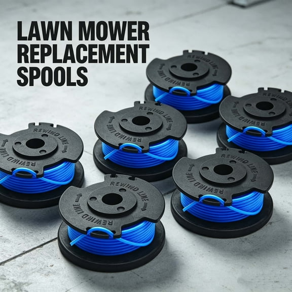 OWNTIDE 6-Pack 29252 16ft 0.065" Single Line Trimmer Spool Compatible with Greenworks 24V/40V/80V String Trimmers, Models 21332, 21342