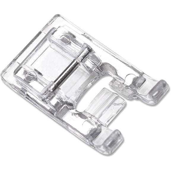 OWNTIDE 7mm Satin Stitch Presser Foot, Transparent Buttonhole Foot for Low Shank Snap-On Singer, Brother, Babylock, Janome, Kenmore, Juki Sewing Machines