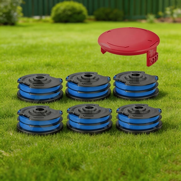 OWNTIDE 88514 & 88512 Compatible Dual Line Replacement Spool for Toro 51480, 51480A, 51480B 14 Electric Weed Whacker & Edger( 6 Spool+ 1 Cap)