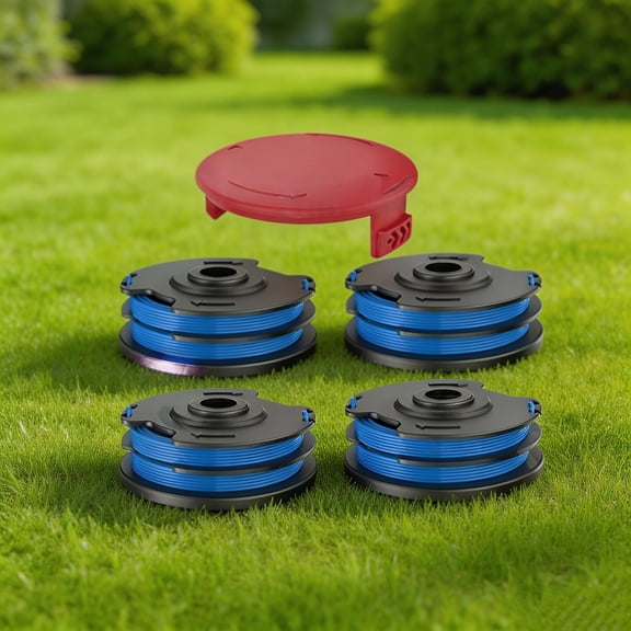 OWNTIDE Dual Line Spool 88512  Compatible with Toro 14-Inch Electric Trimmer/Edger Models 51480, 51480A, 51480B, Replaces 88514(4 Spool+ 1 Cap)