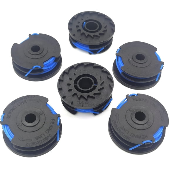 OWNTIDE  KST-120X Trimmer Line 0.065" 20Ft 6-Pack for Kobalt 40V KST 120X-06, KST 2040-06 Weed Wacker, Pre-Wound Dual Spool