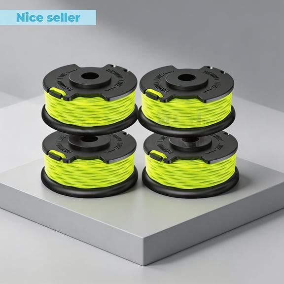 OWNTIDE RAC143 Replacement Spool 0.080" Line Compatible with HART HLST011VNM, Toro 51481T, Ryobi RL6B33, RY36LT33A-0 and More String Trimmers( 4 pack)