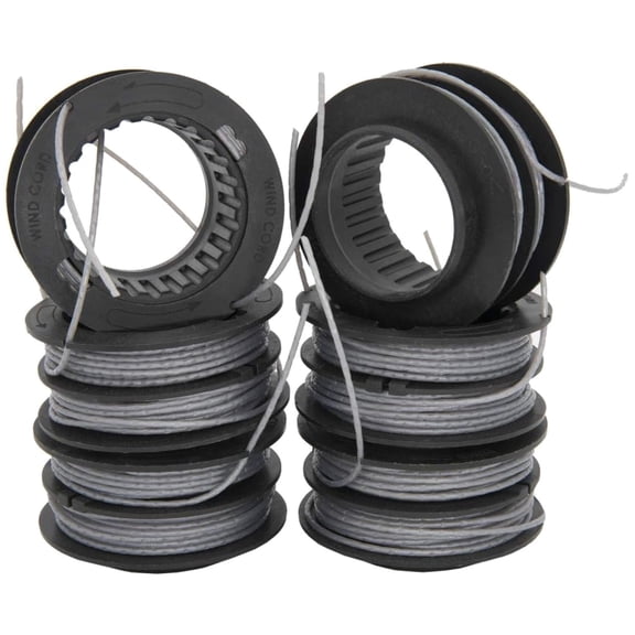 OWNTIDE SB00L00 Spool Refills for Greenworks ST60V ST80L200 Snapper Kobalt 40V Trimmer, 6-Pack 0.08" Line Weed Eater String