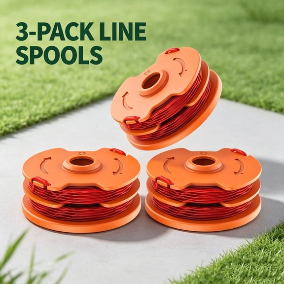 OWNTIDE WA0007/50022833 16ft .065" Refill Spool Compatible with Worx String Trimmers WG105, WG119, WG116, WG173, WG183(3 pcs)
