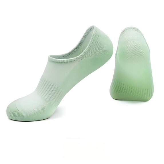 OWNTIDE Women's No Show Socks - 4 Pairs, Non-Slip Low Cut for Flats & Loafers