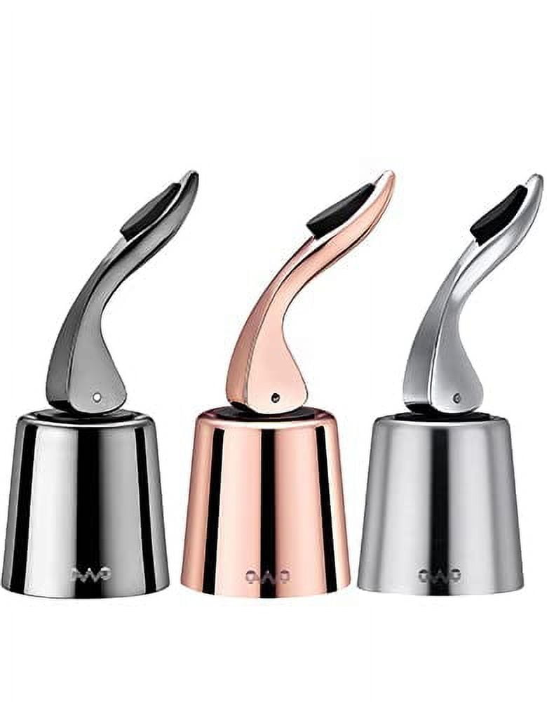 OWO Wine bottle Stopper, Wine Saver with Silicone, Decorative Wine
