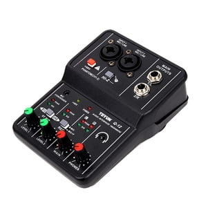 OWSOO Audio Interface Professional Recording Sound Card 16bit/48kHz USB Audio Interface Sound Card 2-In & 2-Out with 48V Phantom Power USB-B Cable Studio Recording Equipment for Recording Orches