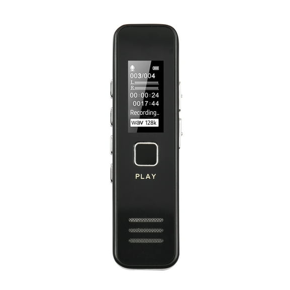 Digital Voice Recorder 128GB Voice Recording Device 32-1536KBPS for Lecture Meeting Interview Business Talk Audio Recorder with Playback, MP3 Player, Earphone, Password (TF Card Not In