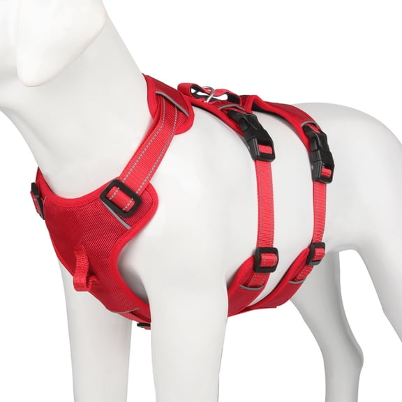 OWSOO  Dog Harness Easy Control Reflective  Chest Harness for Medium Large Dogs