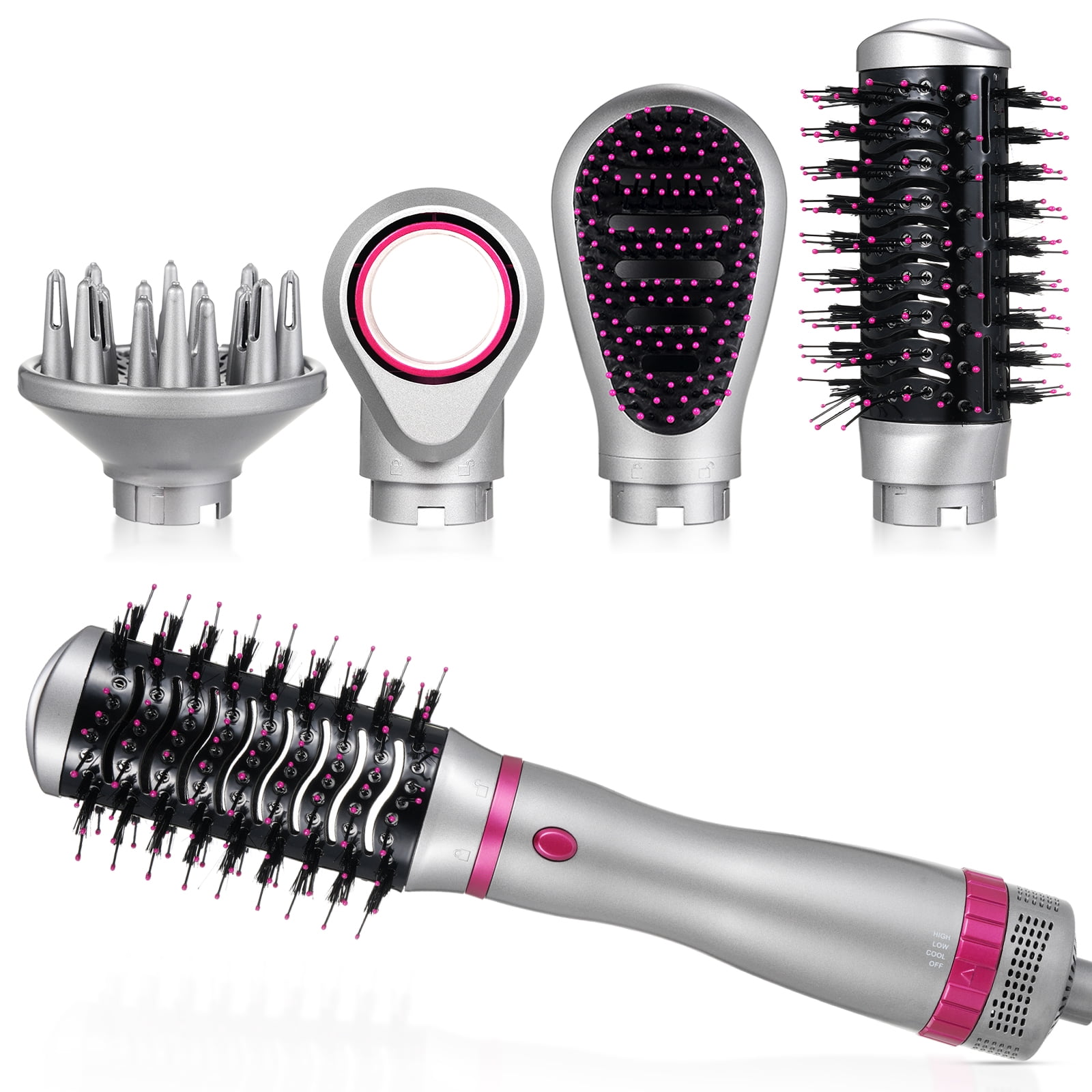 OWSOO Electric hot air comb, Four in one Hair Dryer and Styling Brush