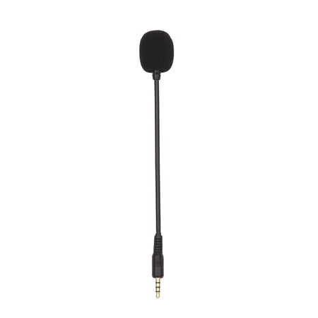 OWSOO Gooseneck Microphone Direct Plug Microphone Condenser Mic Replacement Speech Portable Sensitive Studio Interview Goose Neck Full Directional Practical Plug & Play 3.5mm for Laptop PC Desktop