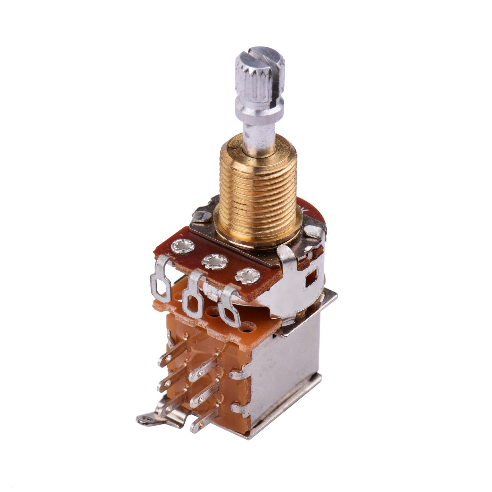 OWSOO Instrument Potentiometer,Push Button Switch Split Shaft Push