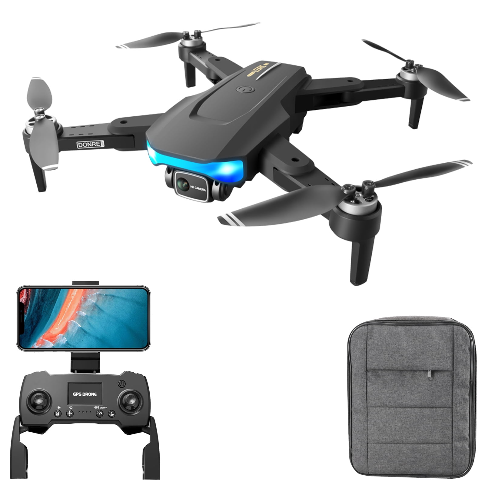 D99 GPS Drone with 8K UHD Camera, Foldable Drones for Adults Beginners, RC  Quadcopter Drone, Brushless Motor, VR Mode, GPS Auto Follow