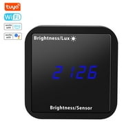 OWSOO Light photometer, APP Compatible Temperature Humidity LED WiFi Humidity LED Display dsfen WIFI Temperature SIUKE DALYNN