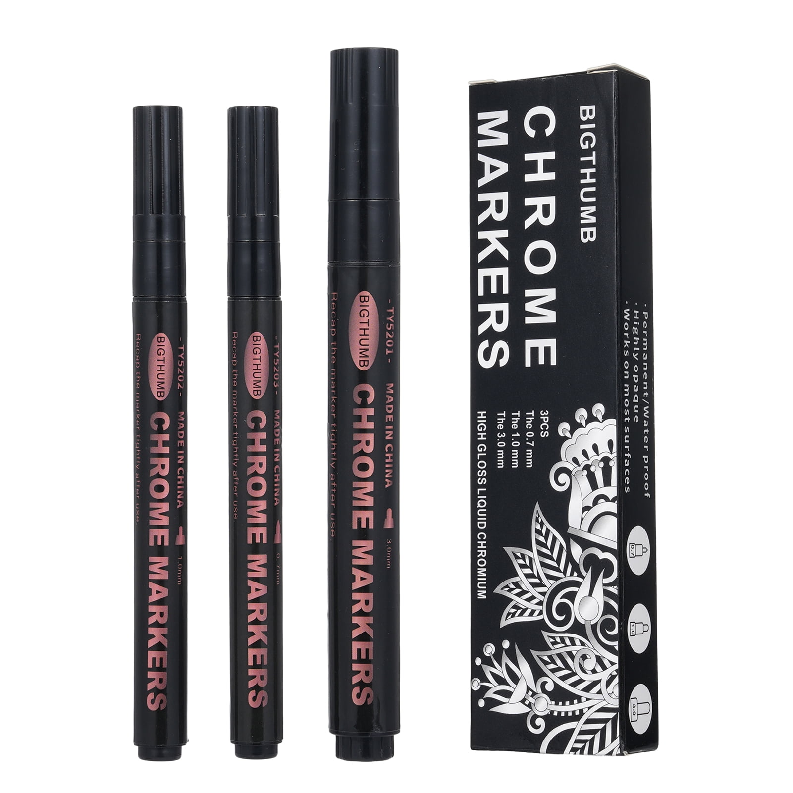 OWSOO Marker,Permanent Liquid Suitable Paint Pens Marker Mirror Paint