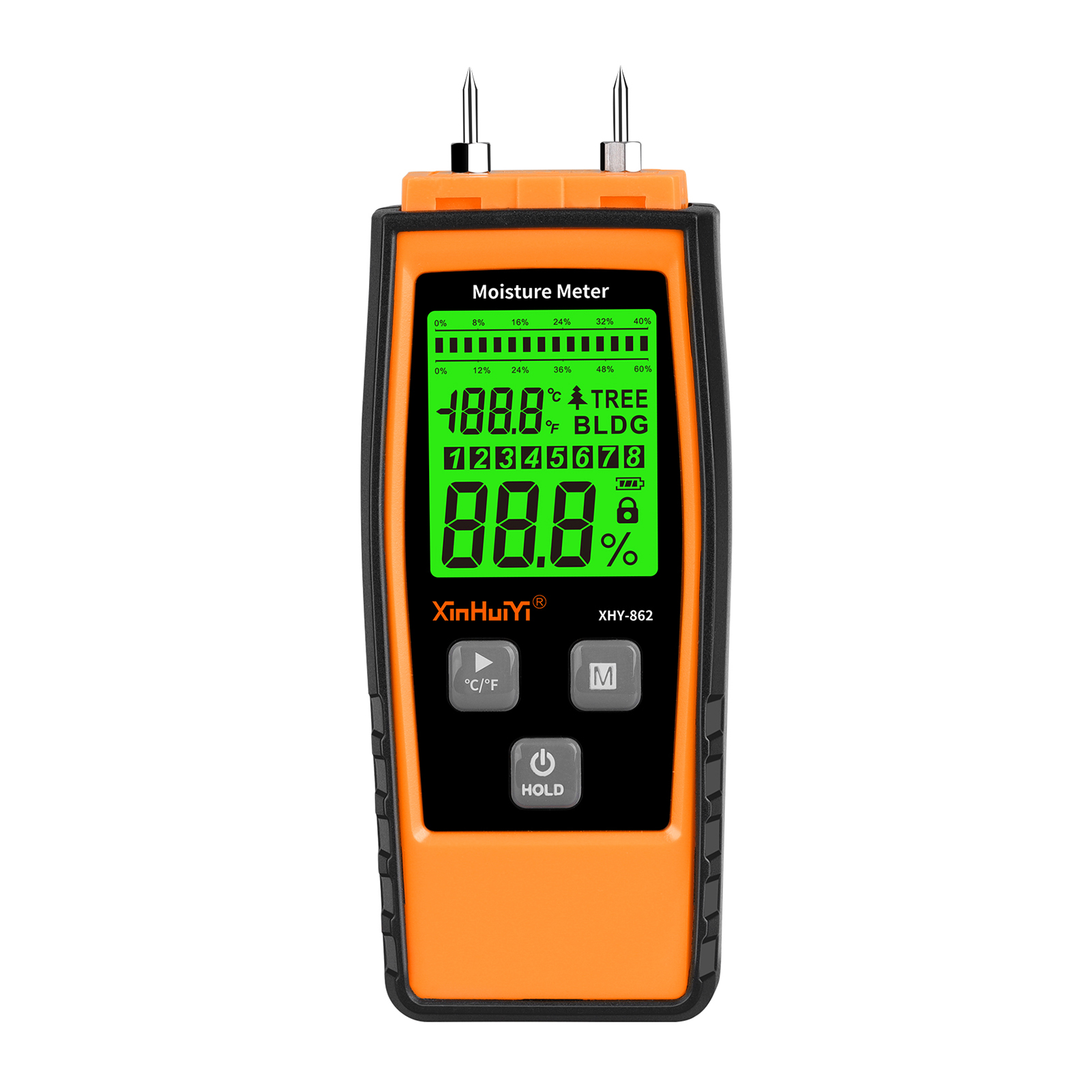 OWSOO Moisture Meter,Wood Moisture Tester Pin Type Brick Mortar