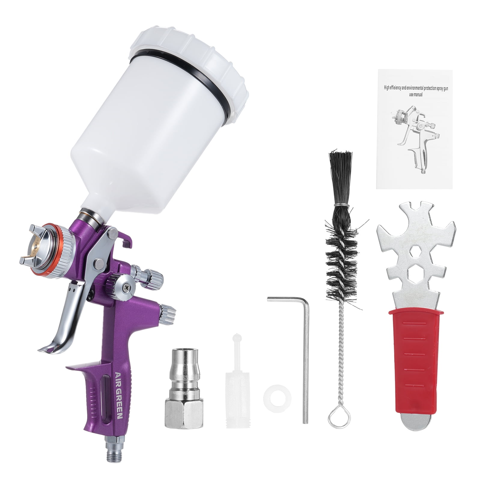 OWSOO Professional Gravity Feed Paint sprayer for Automotive Paint