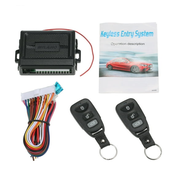 OWSOO Universal Car Door Lock Keyless Entry System Car Immobilizer Auto Remote Central Kit with Control Box