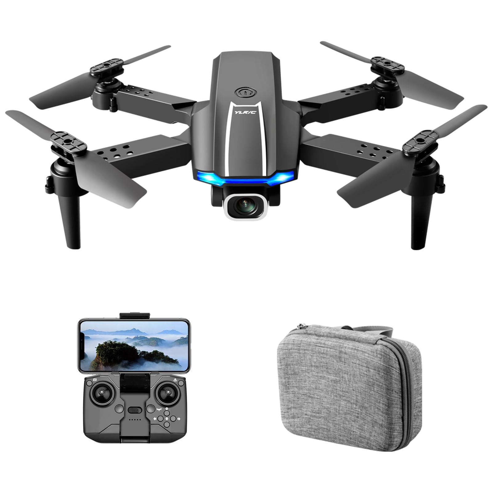 OWSOO YLRC S65 with 4K Dual Quadcopter with Function Trajectory Flight Gesture Control Storage Bag Package Walmart