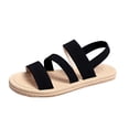 thumbnail image 1 of OWUUcdse Comfort Sandals for Women, Casual Open Toe Non-slip Strappy Summer Shoes Black Size 40, 1 of 6