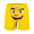thumbnail image 1 of OWUUcdse Men's Summer Beach Shorts, Elastic Waist Drawstring Summer Quick-dry Casual Funny Swim Trunks Yellow Size XL, 1 of 4