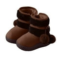 thumbnail image 1 of OWUUcdse Snow Boots for Girls, Fleece-lined Thermal Non-Slip Comfortable Shoes for Girls Coffee Size 12 (Little Kids), 1 of 4