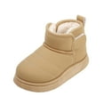 thumbnail image 1 of OWUUcdse Snow Boots for Girls, Non-Slip Outdoor Fleece-lined Thermal Shoes for Cold Weather Brown Size 8 (Little Kids), 1 of 9