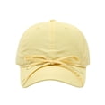 thumbnail image 1 of OWUUcdse Woman's Baseball Caps, Sun-Shading Soft Adjustable Cotton Hats for Cold Weather Yellow Size One Size, 1 of 3