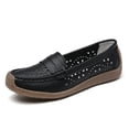 thumbnail image 1 of OWUUcdse Women's Comfort Shoes, Indoor Slip-on Casual Soft Sole Flat Shoes Black Size 7.5, 1 of 3