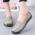 thumbnail image 1 of OWUUcdse Women's Losfers, Lounge Casual Soft Sole Slip-on Loafers for Women Gray Size 6, 1 of 9